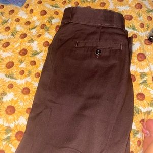 Brown high rise dickies